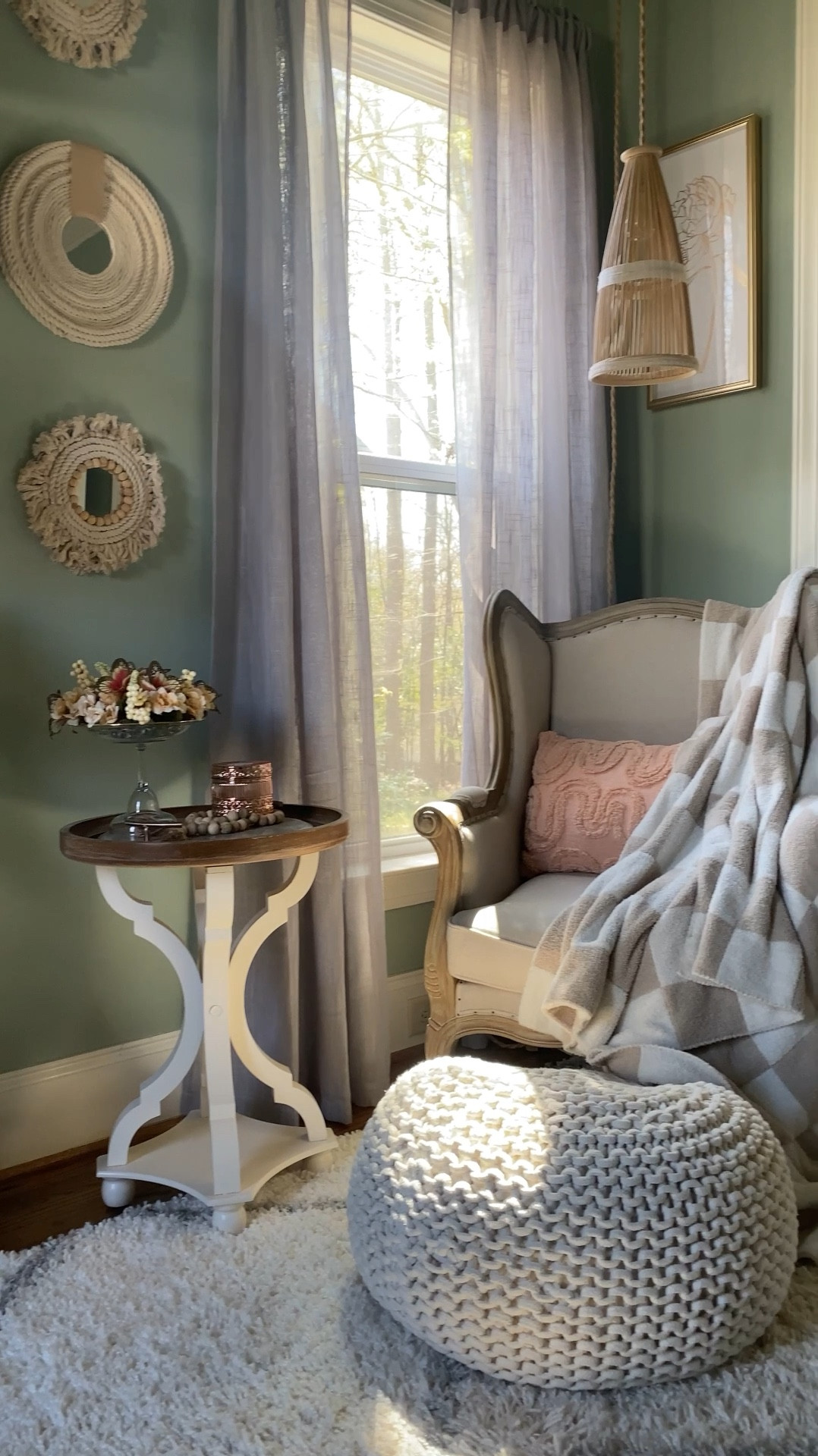 Loving this cozy sitting area Spring makeover in my home office! It’s giving all the light & airy boho vibes.

#LTKHome #LTKSummerSales
