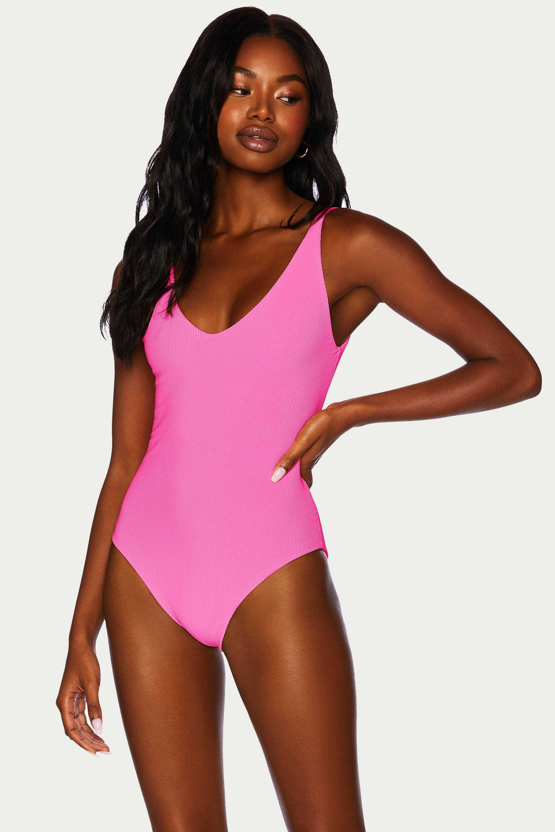 Reese One Piece Neon Pink | Pink One Piece Swimsuit | Beach Riot | Beach Riot