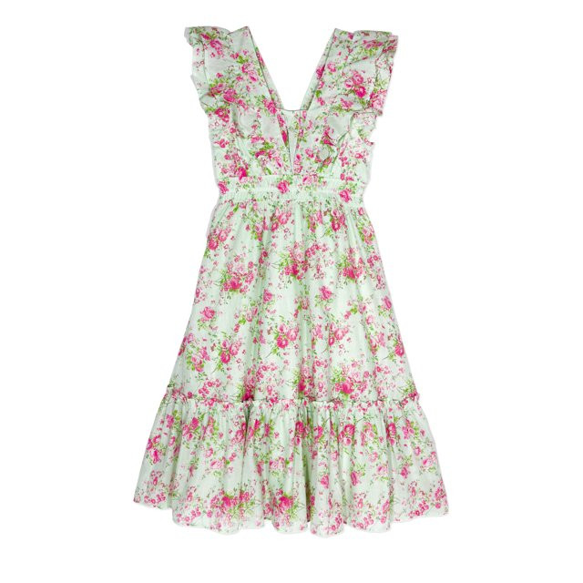 Simply Shabby Chic Women’s Ruffle Floral Midi Dress, Sizes S-XXXL | Walmart (US)