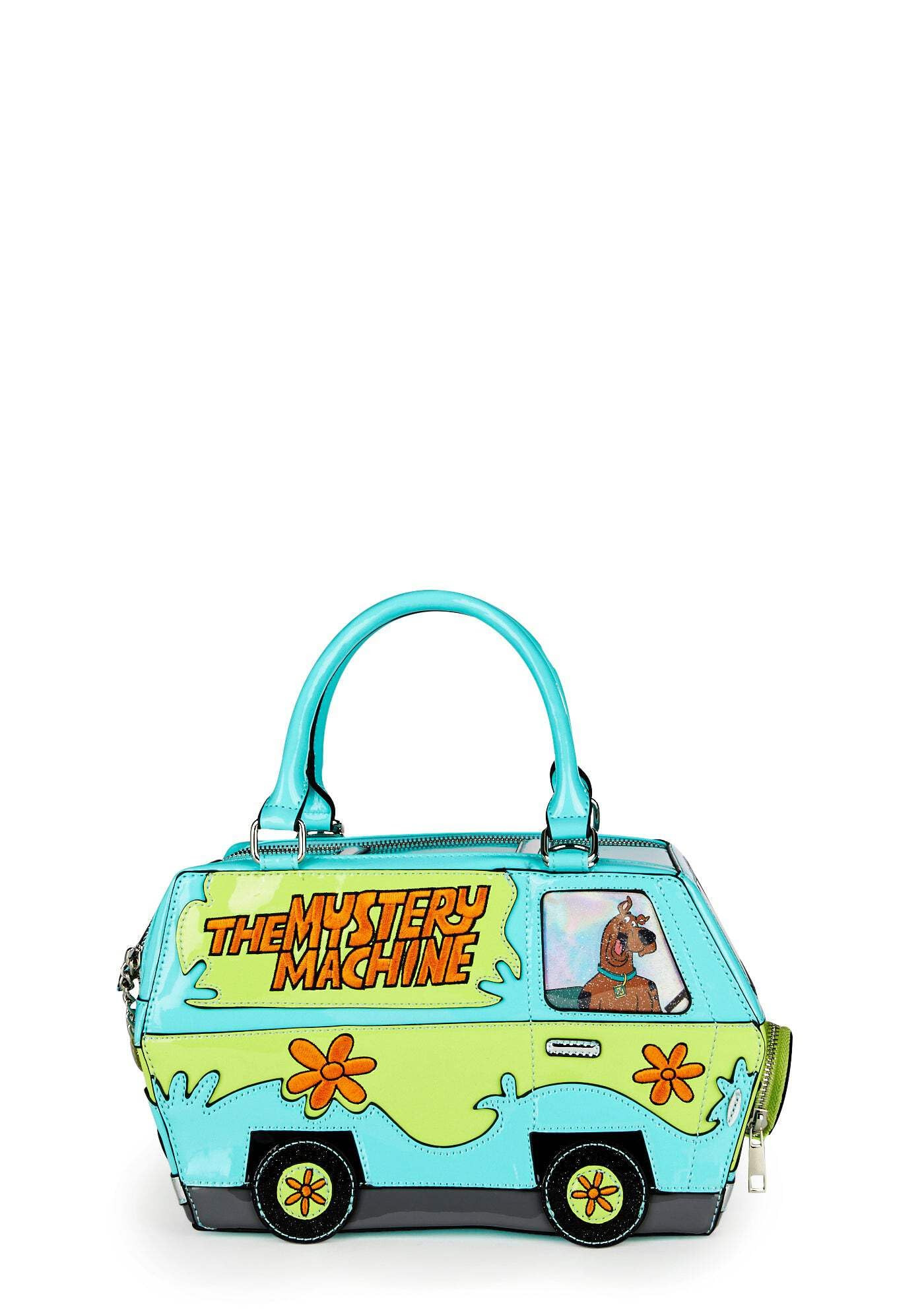 Dolls Kill x Scooby-Doo Mystery Machine Crossbody Bag – Vegan Leather with Glitter & Embroidere... | Amazon (US)