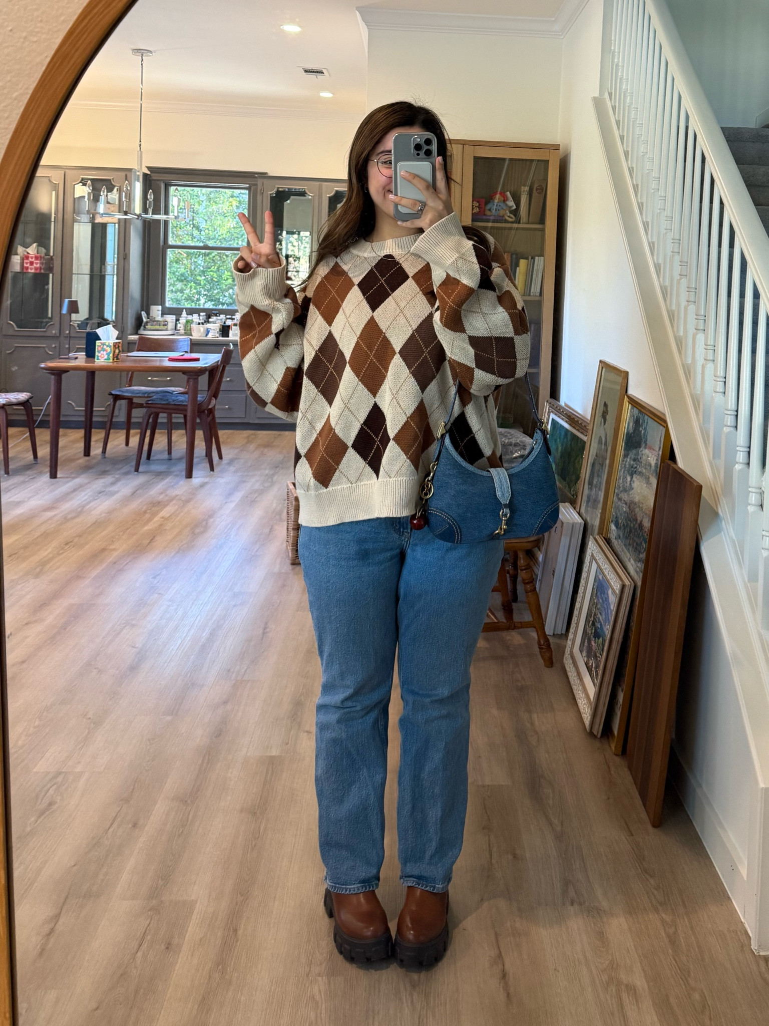 Large in the sweater, size 10 short in the jeans!

#LTKMidsize #LTKHoliday #LTKGiftGuide