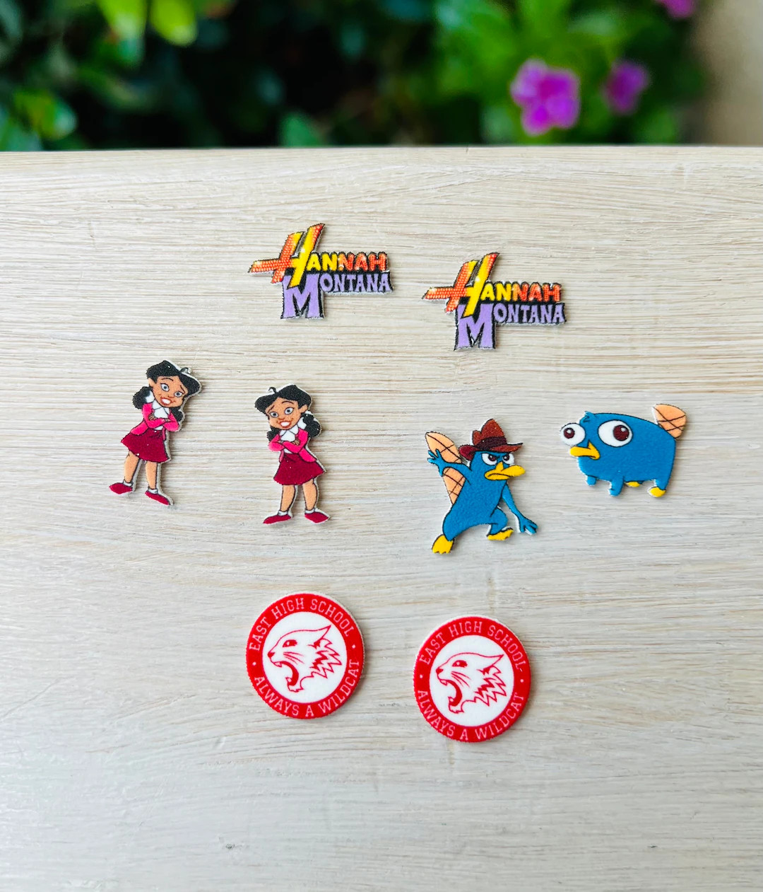 Old School Cartoon Earrings: Kim Possible, High School Musical, 90s Disney, Handmade Nickel Free | Etsy (US)