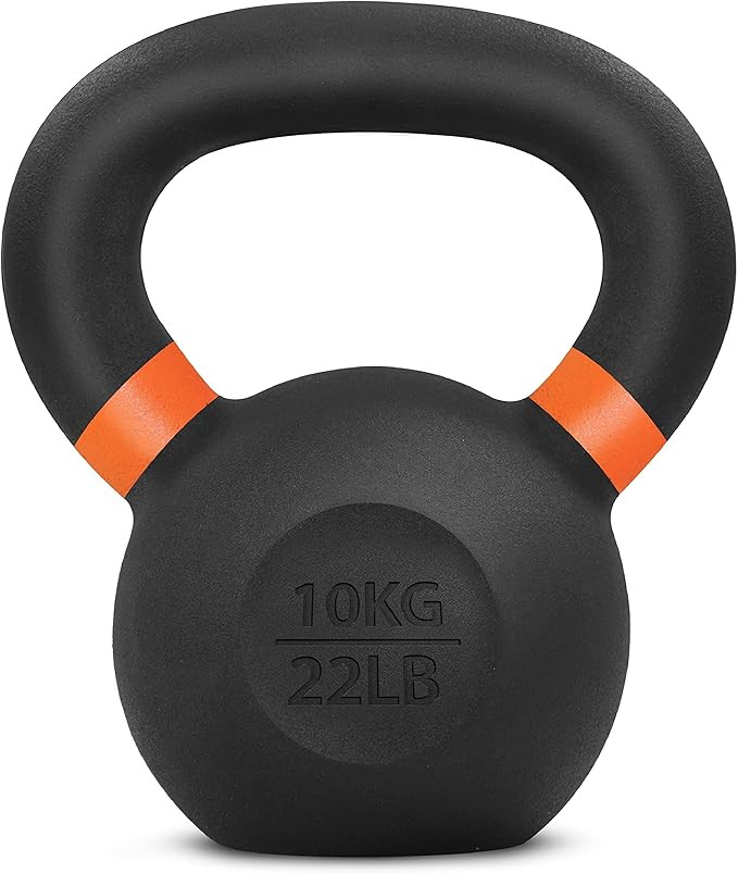 Yes4All Powder Coated Kettlebell, Cast Iron Core Kettlebells with Non-Slip Handle & Flat Bottom f... | Amazon (US)