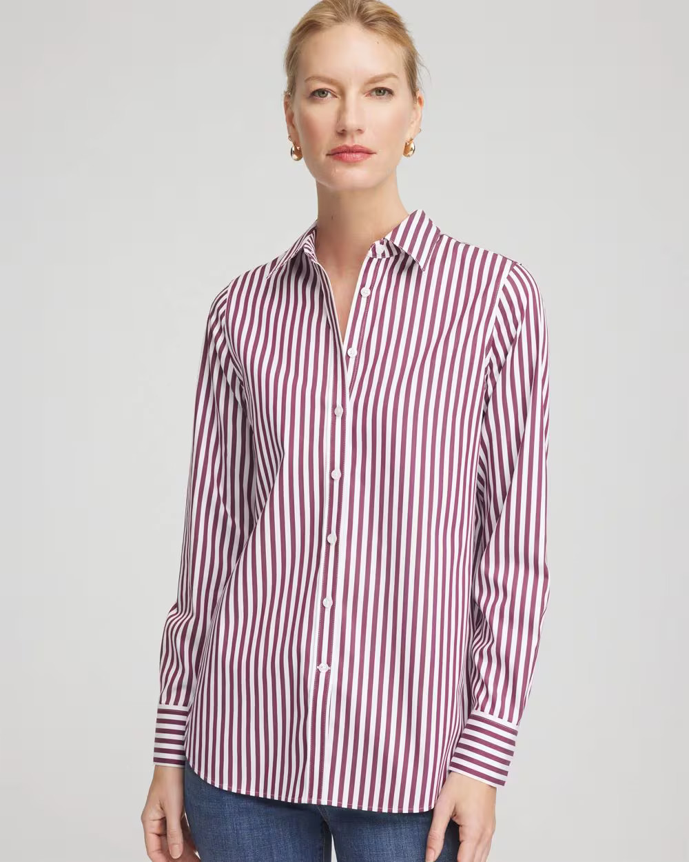 No Iron™ Chianti Striped Shirt | Chico's