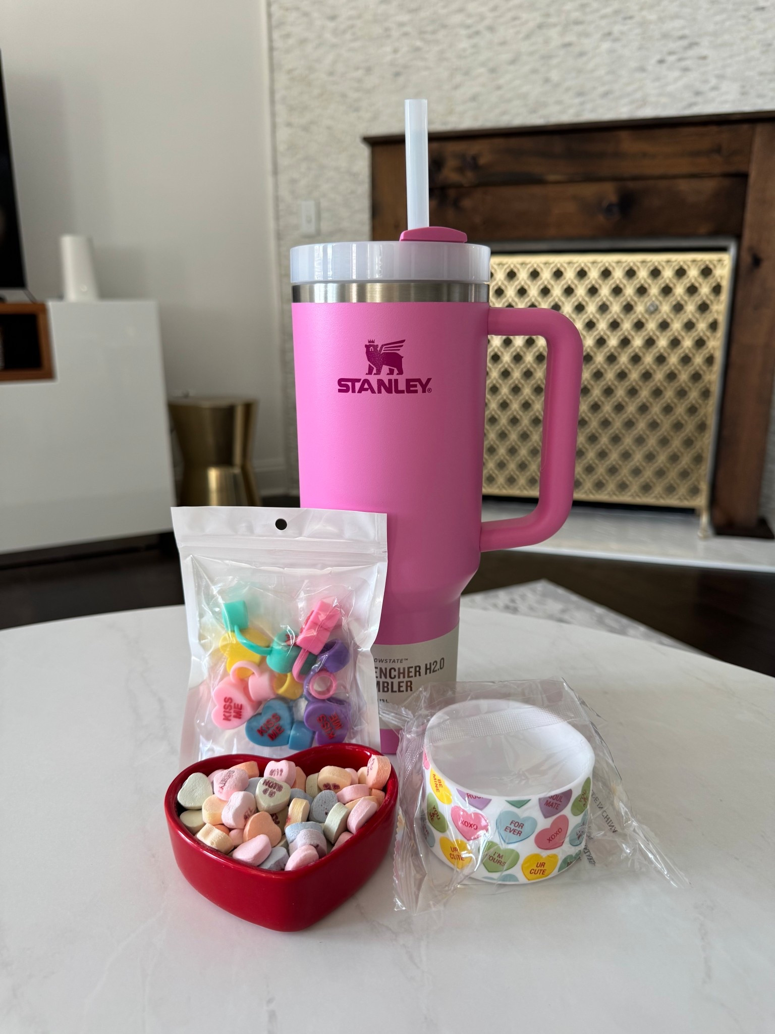 Galentine’s Day gift idea, Stanley cup, pink, conversation hearts, Valentines Day

#LTKSeasonal #LTKHome #LTKValentine