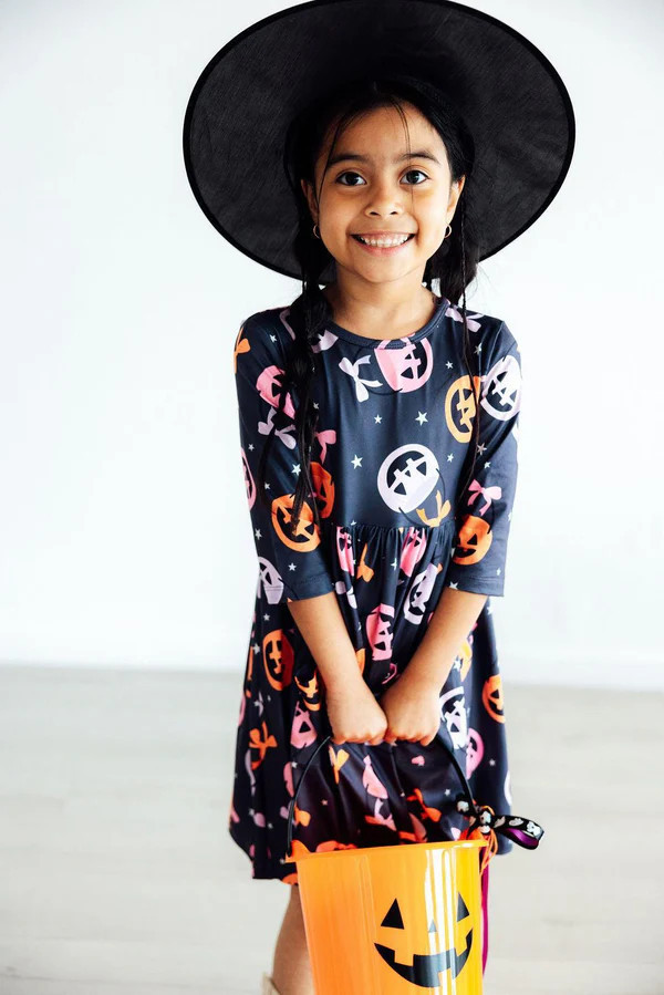 Sweet Tooth 3/4 Sleeve Pocket Twirl Dress | Mila & Rose