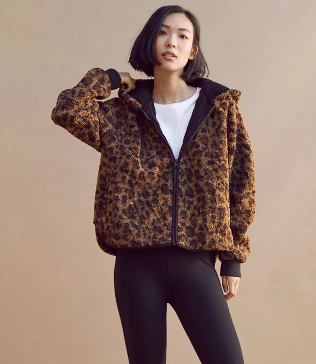 Lou & Grey Leopard Cozy Up Jacket | LOFT