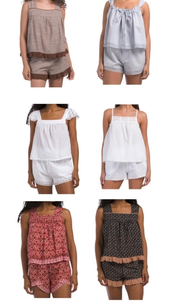 love a summer pj set. these are all under $30.