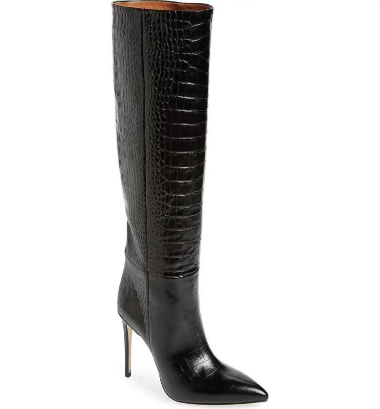 Croc Embossed Pointed Toe Boot | Nordstrom