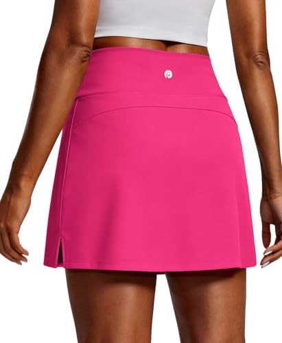 PINSPARK Golf Skirts for Women High Waisted Tennis Skirt with 2 Pockets UPF 50+ Stretch Athletic ... | Amazon (US)