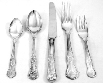KINGS Royal Sheffield Silverplate 5 Piece Place Setting NEW NEVER USED England | eBay US