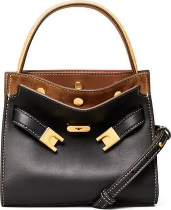 Tory Burch Lee Radziwill Petite Leather Double Bag | Nordstrom | Nordstrom