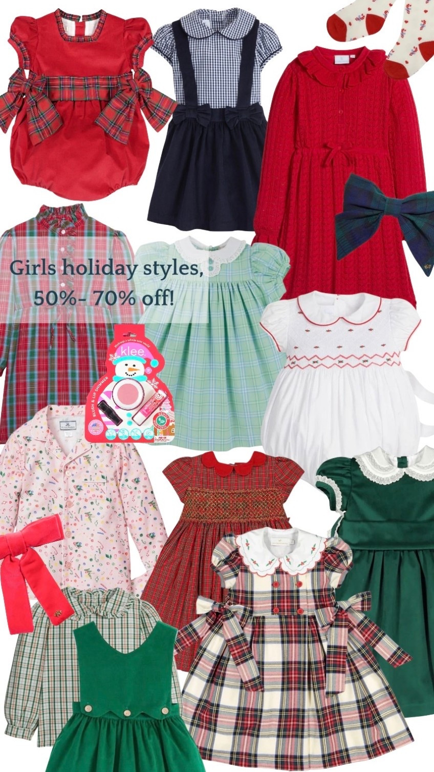 Get a head start on children's holiday clothes, Christmas dresses etc ... while summer sales have styles that are 50% + off - classic and timeless children's pieces with smocked details, embroidery, etc ...