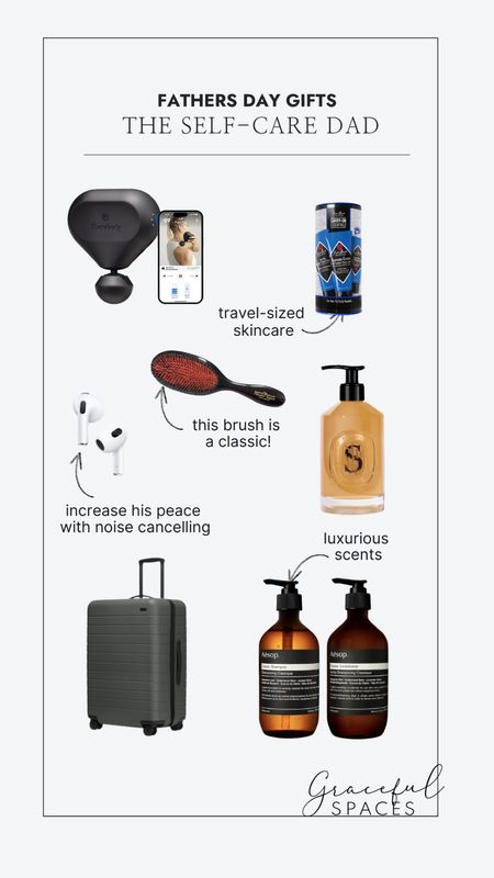 Father’s Day gifts for the dad who loves self care and the finer things! Encourage him to treat himself with luxury skincare and bath products, massage the aches and pains, and when all else fails tune everyone out with noise cancelling music. Treat dad this Father’s Day! 

#giftguide #selfcare

#LTKFamily #LTKGiftGuide #LTKMens