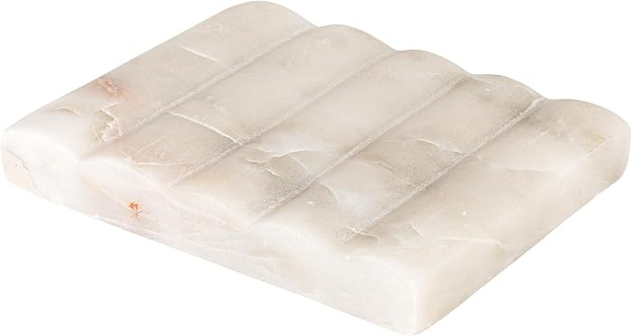 Contemporary Carved Marble Soap Dish for Bathrooms | Amazon (US)