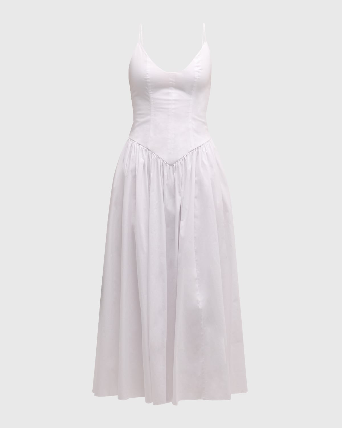 Dena Bustier Cotton Poplin Dress | Neiman Marcus