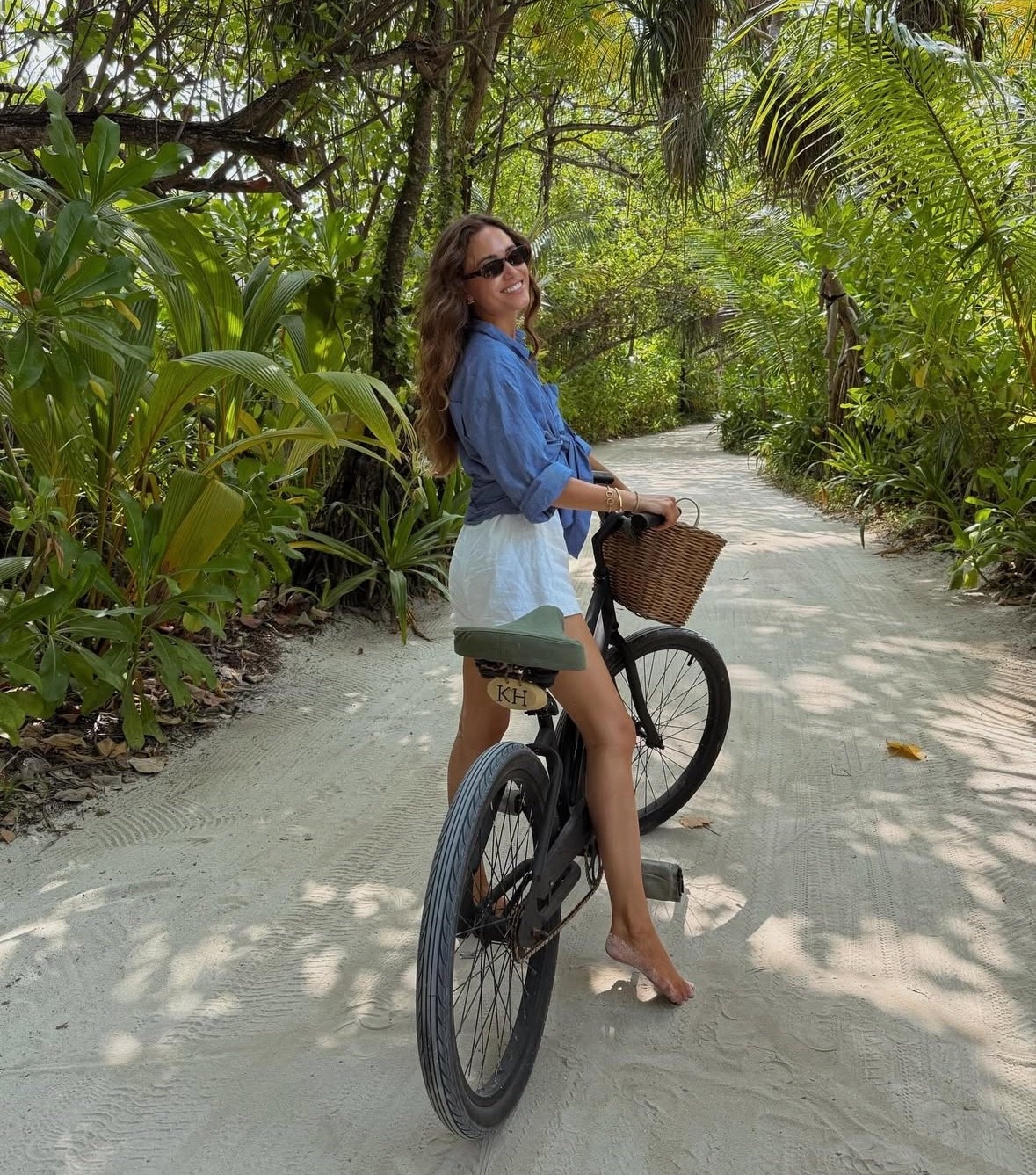 Island days💙 wearing a blue striped shirt by Zara styled with white Dissh shorts

#LTKtravel