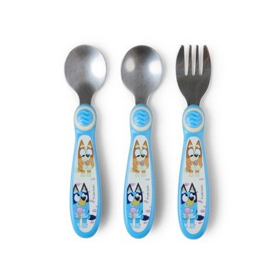 Bluey 3pc Baby Utensils Set with 2 Spoons and a Fork | Target