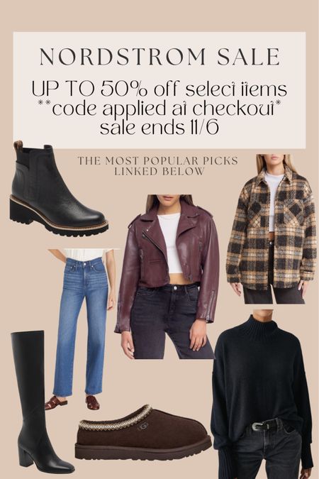 Nordstrom sale up to 50% off ends 11/6. All these items are on sale! 

Holiday sale, jeans, fall outfits, shacket, moto jacket, boots, knee high boots, sweater, turtleneck sweater, madewell sale 

#LTKHolidaySale #LTKGiftGuide #LTKHoliday