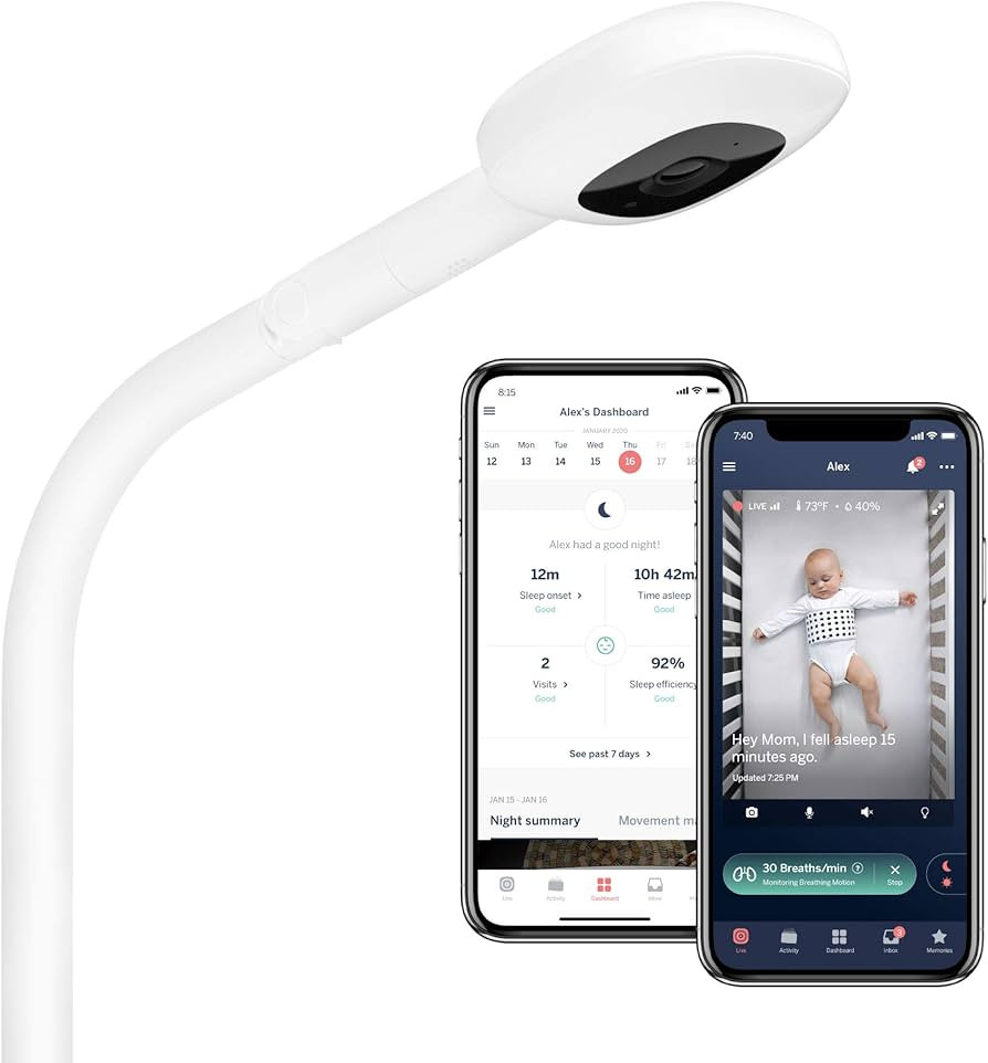 Nanit Pro Smart Baby Monitor & Floor Stand , White | Amazon (US)