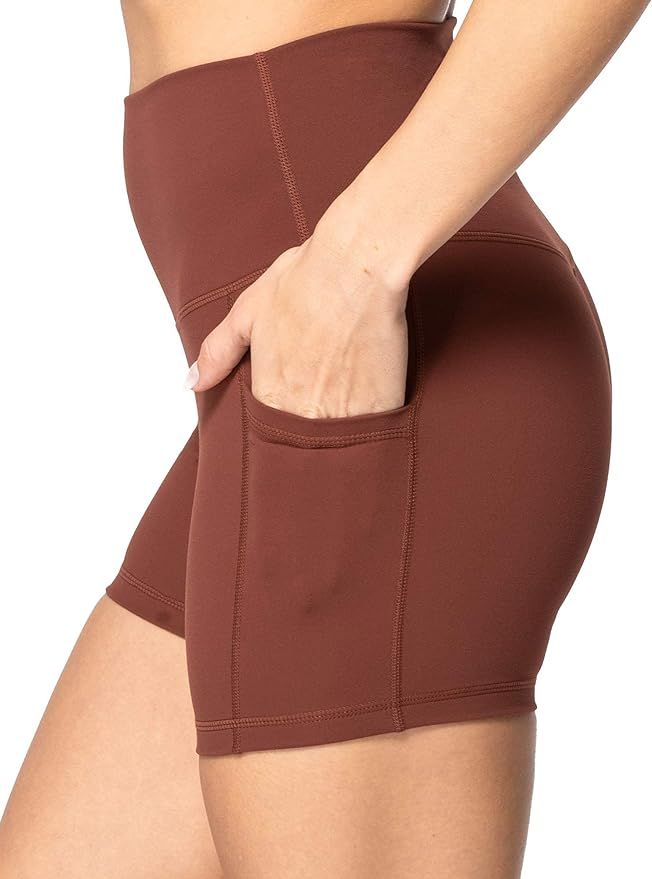 Sunzel 8" / 5" / 3" Biker Shorts for Women with Pockets, High Waisted Yoga Workout Shorts | Amazon (US)