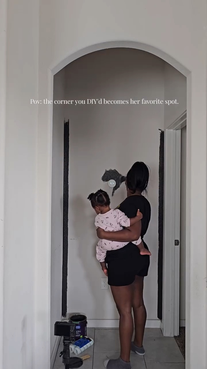 Built with love. Claimed by her.🖤

#whatlovebuilt #home #mom #momlife #toddler #homeproject 

#LTKdayinmylife #LTKHome #LTKmomlife