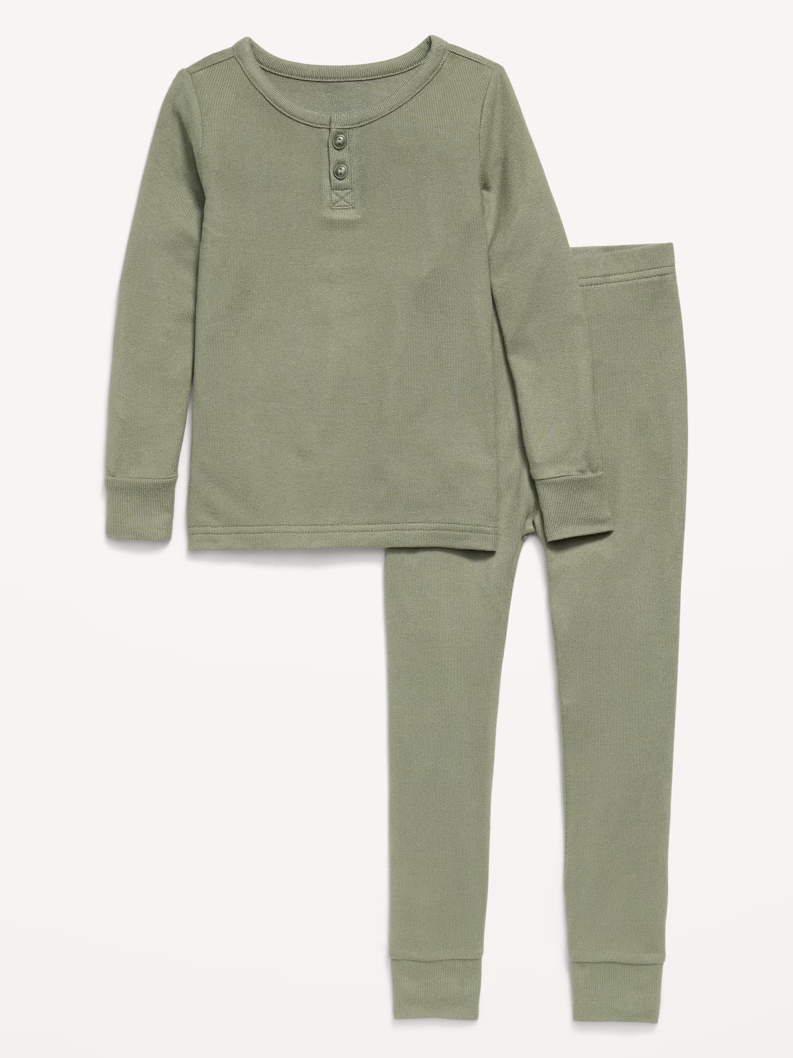 SoftMode Snug-Fit Henley Pajama Set for Toddler & Baby | Old Navy (US)