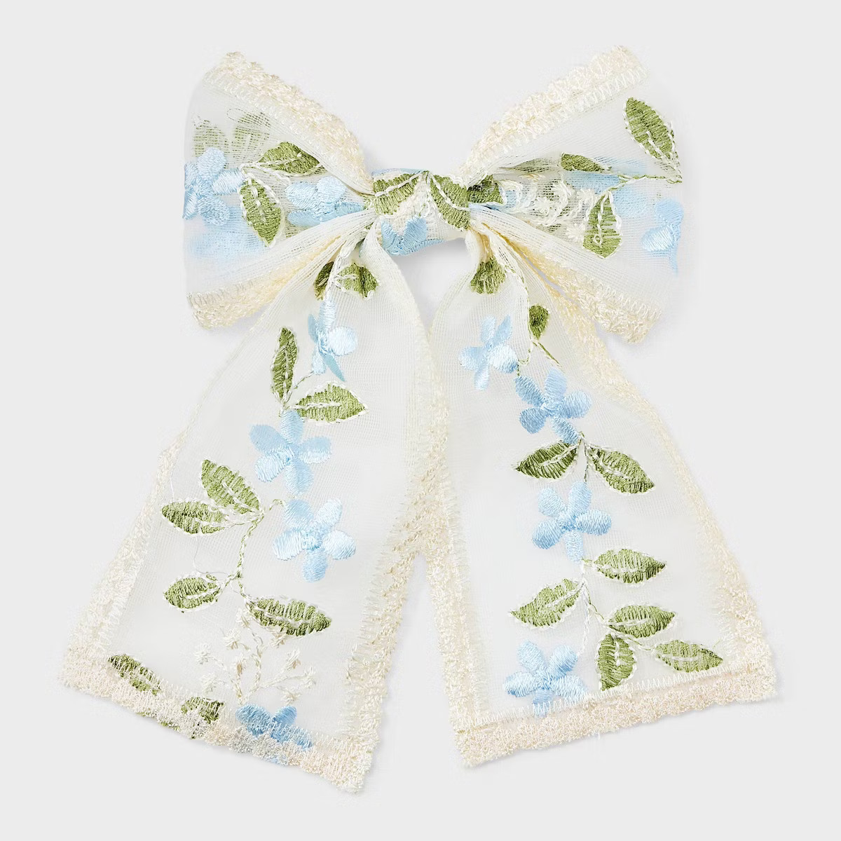 Floral Lace Bow Hair Barrette - A New Day™ Purple | Target