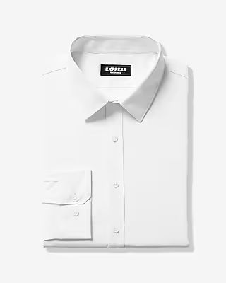 Slim Solid Wrinkle-Resistant Performance Dress Shirt | Express
