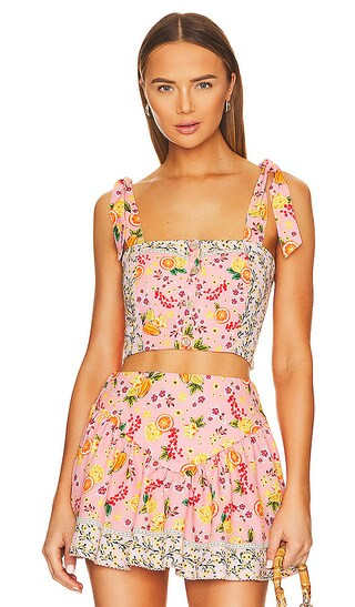 x REVOLVE Leah Top in Vita Pink | Revolve Clothing (Global)