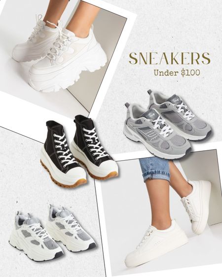 Sneakers under $100 2023 trendy shoes. Chunky sneakers h&m, H&M converse dupe, Pull & bear sneakers new balance dupe, Stradivarius white sneakers platform shoes

#LTKunder100 #LTKeurope #LTKshoecrush