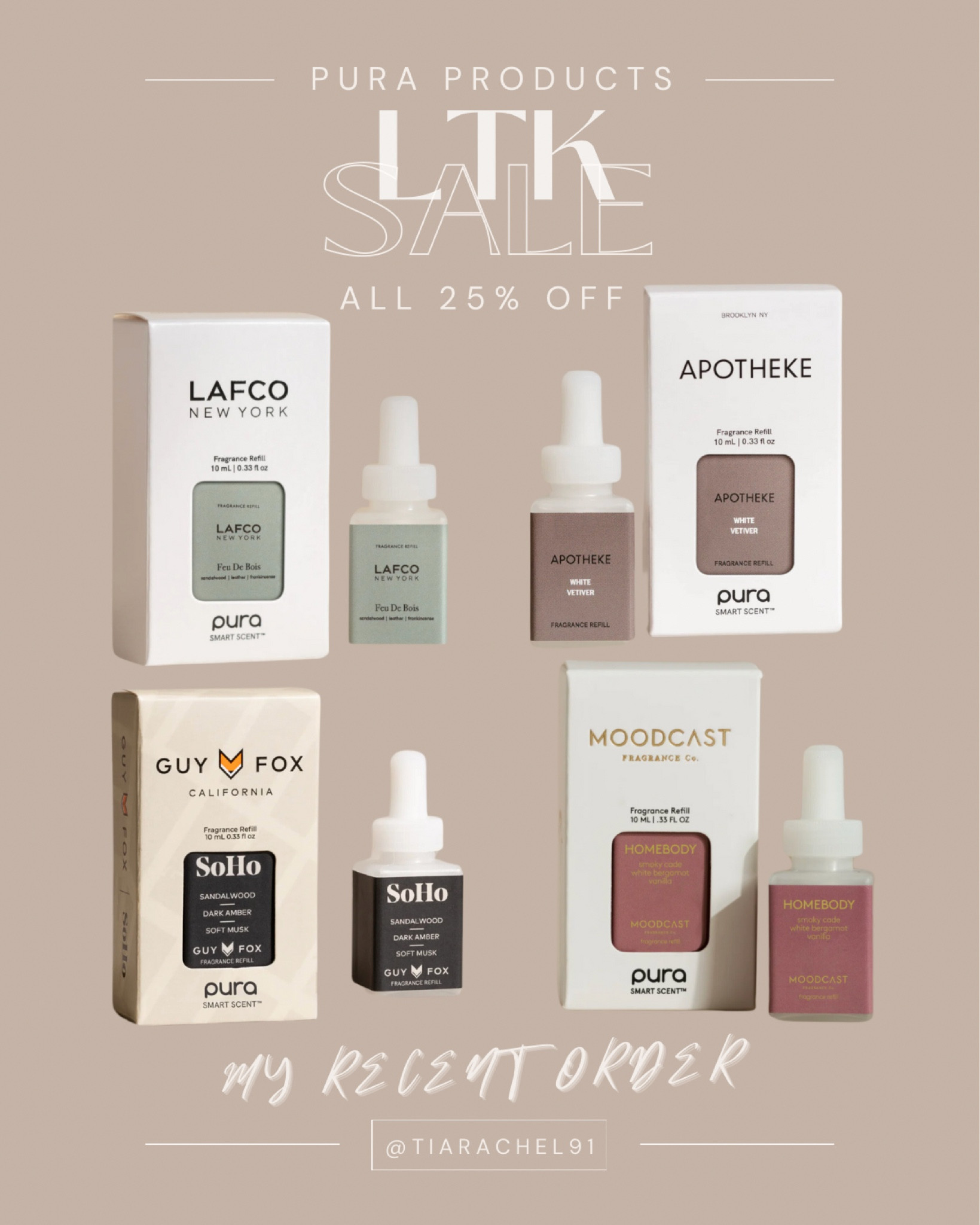 My recent order of Pura Fragrances! I have these all around the house. All 25% off with code “LTK25"

#LTKsalealert #LTKhome #LTKSpringSale