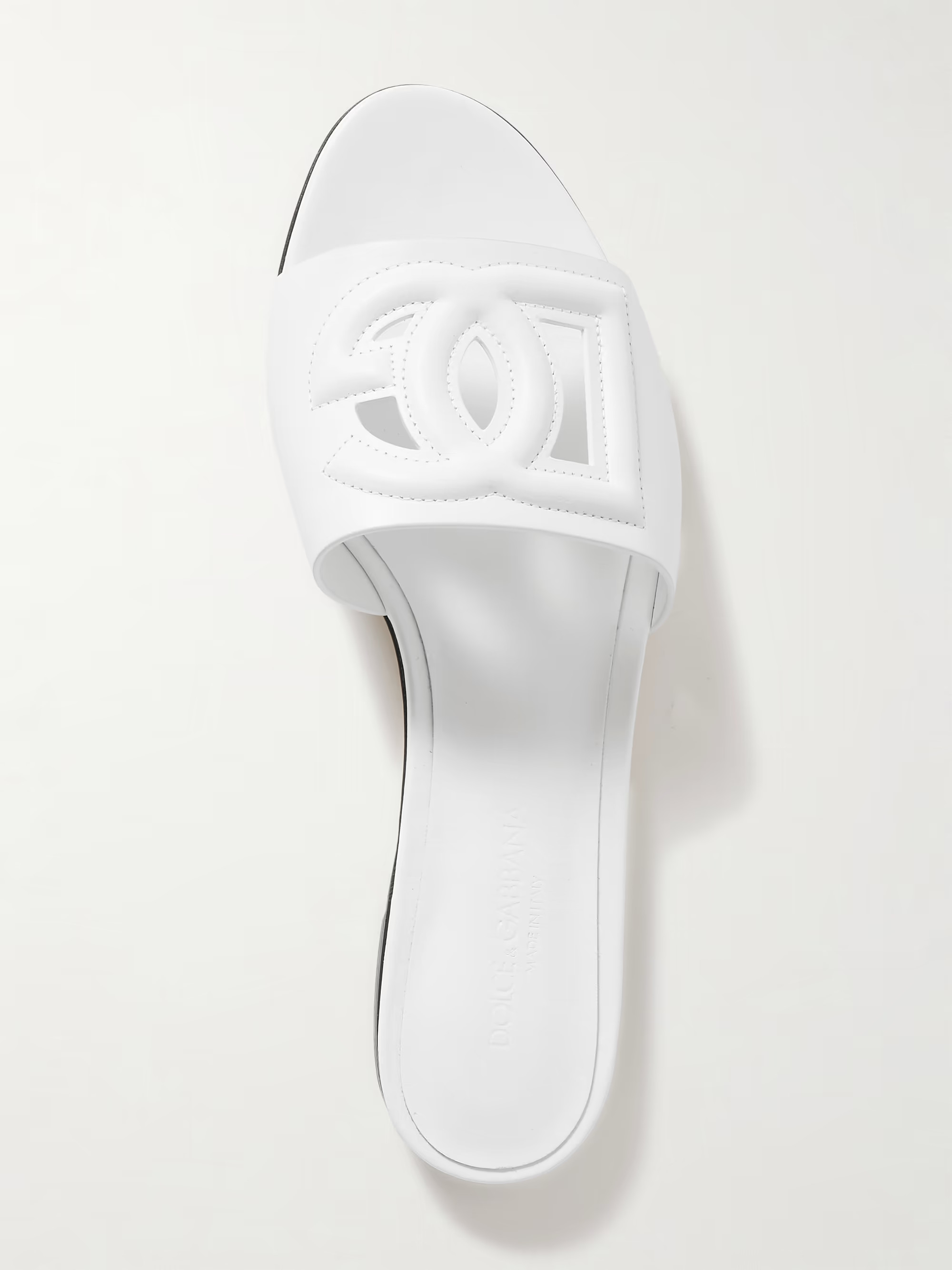 Bianca cutout leather slides | NET-A-PORTER (US)