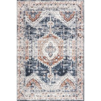 nuLOOM Evette Traditional Medallion Machine Washable Area Rug | Target