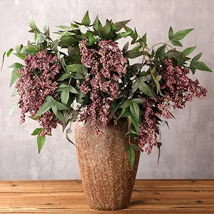 3 Pcs 35 Inch Faux Berry Stem for Vase Fall Decor Artificial Nandina Branches Picks Fake Realisti... | Amazon (US)