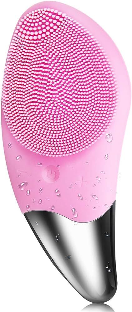 Sonic Facial Cleansing Brush, Electric Silicone Face Brush and Massager, Waterproof Silicone Face... | Amazon (US)