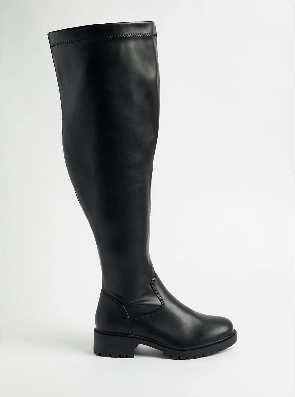 Stretch Over The Knee Boot - Black (WW) | Torrid (US & Canada)