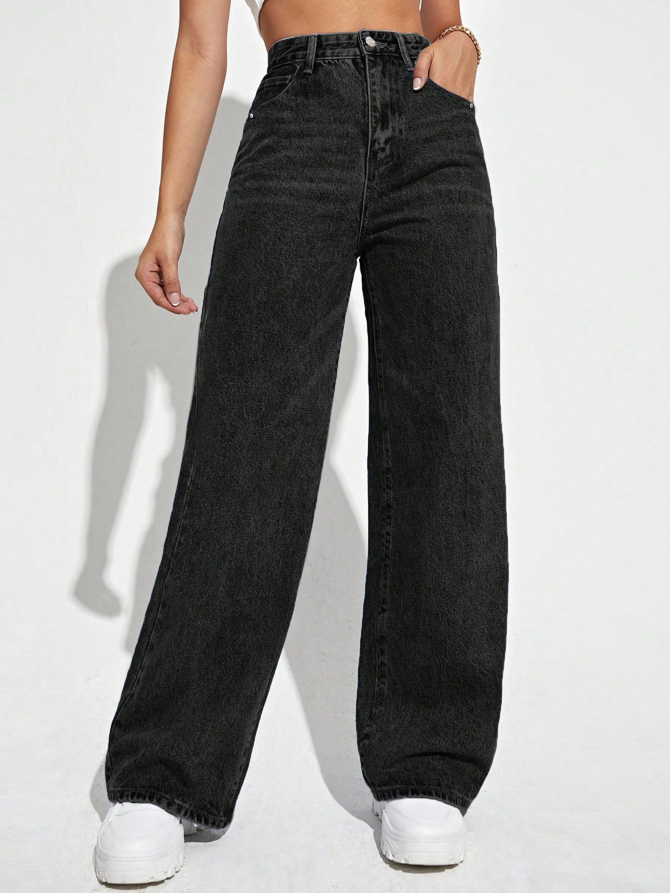 High Waist Wide Leg Jeans | SHEIN