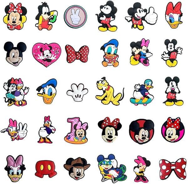 30Pcs Mouse Shoe Decoration Charms for Croc Clog Sandals, Shoe Accessories Charms for Adults | Amazon (US)