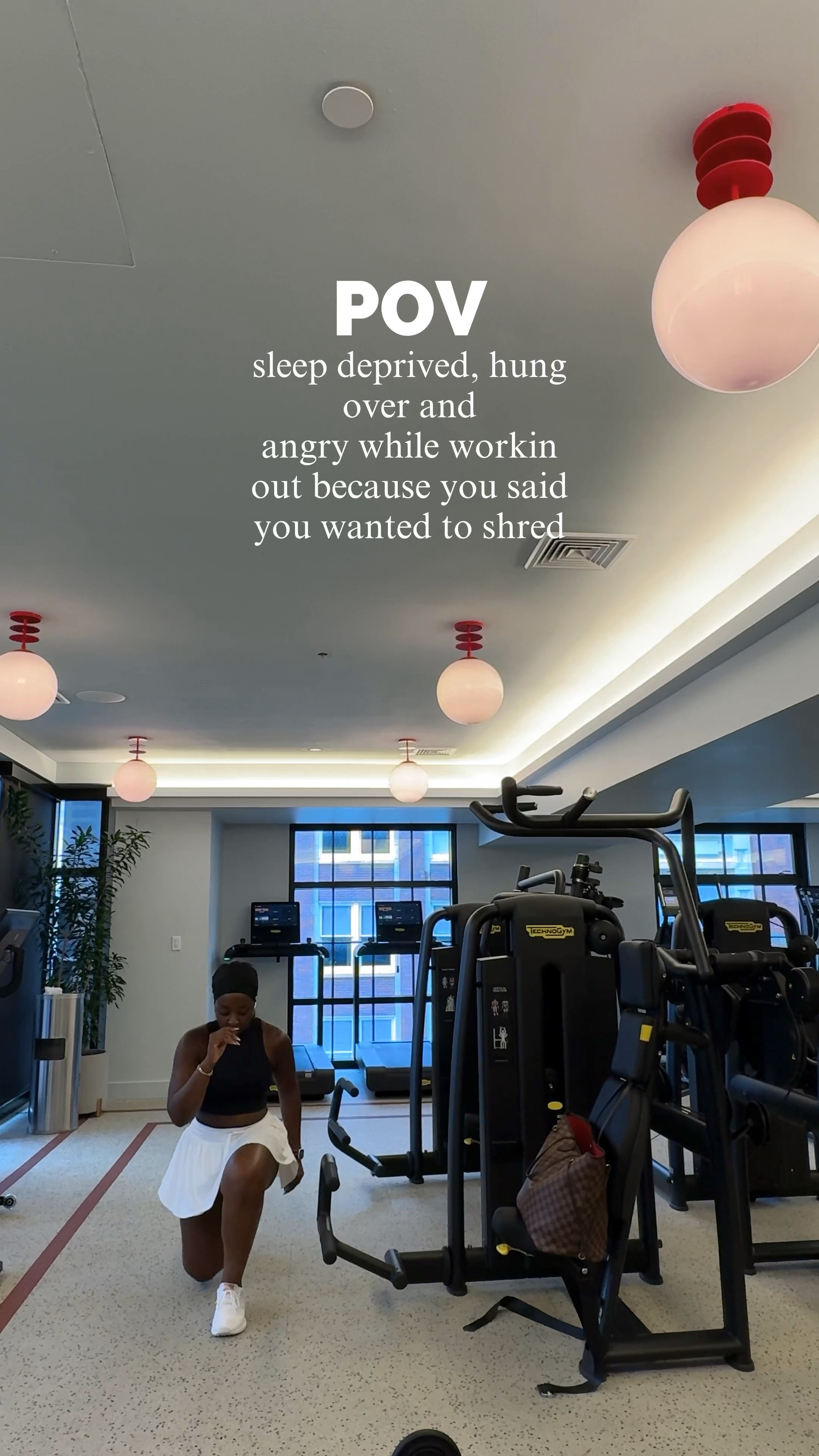 I be so pissed, sometimes, working out… but at least I make it through! 🤷🏾‍♀️🫠🤪  (wearing a M in the top and bottom - so cute and comfy)

#LTKActive #LTKVideo #LTKFindsUnder100