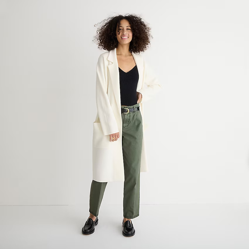 Ella open-front long sweater-blazer | J. Crew US