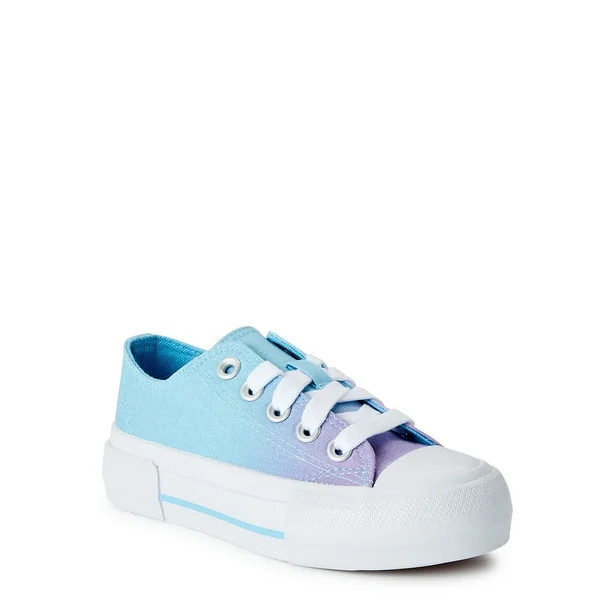 Wonder Nation Girls Canvas Platform Sneakers | Walmart (US)