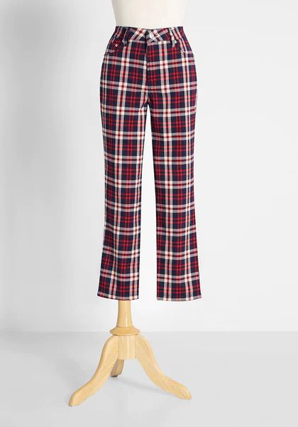 Already Checked Cropped Pants | ModCloth
