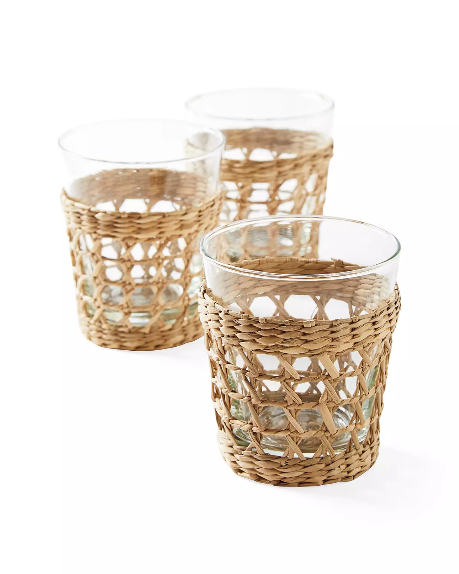Cayman Seagrass Glasses (Set of 4) | Serena and Lily