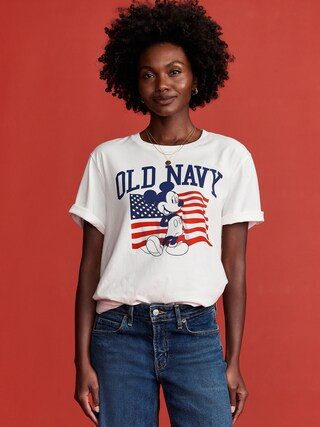 Old Navy x Disney© Mickey Mouse Flag Logo-Graphic T-Shirt | Old Navy (US)
