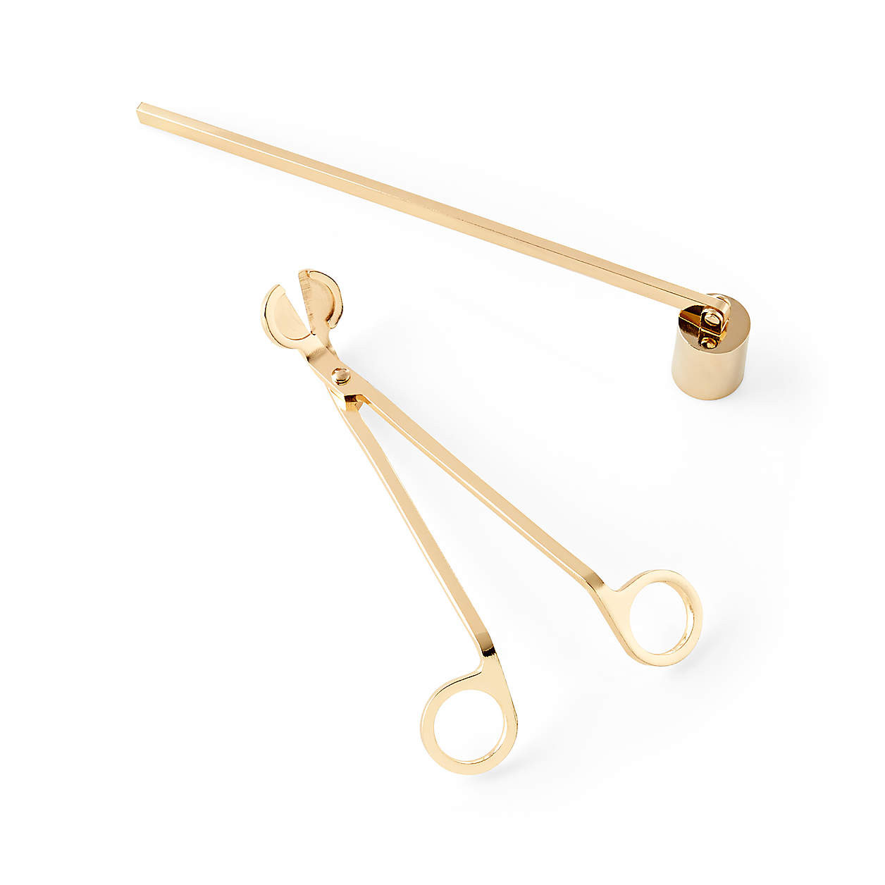 ILLUME Gold Candle Snuffer + Reviews | Crate & Barrel | Crate & Barrel