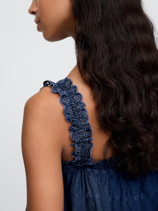 Gap × DÔEN Eyelet Shift Mini Dress | Gap (US)