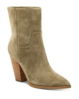 Marc Fisher Ltd. Women's Devin Pointed Toe Suede High-Heel Western Booties | Bloomingdale's (US)