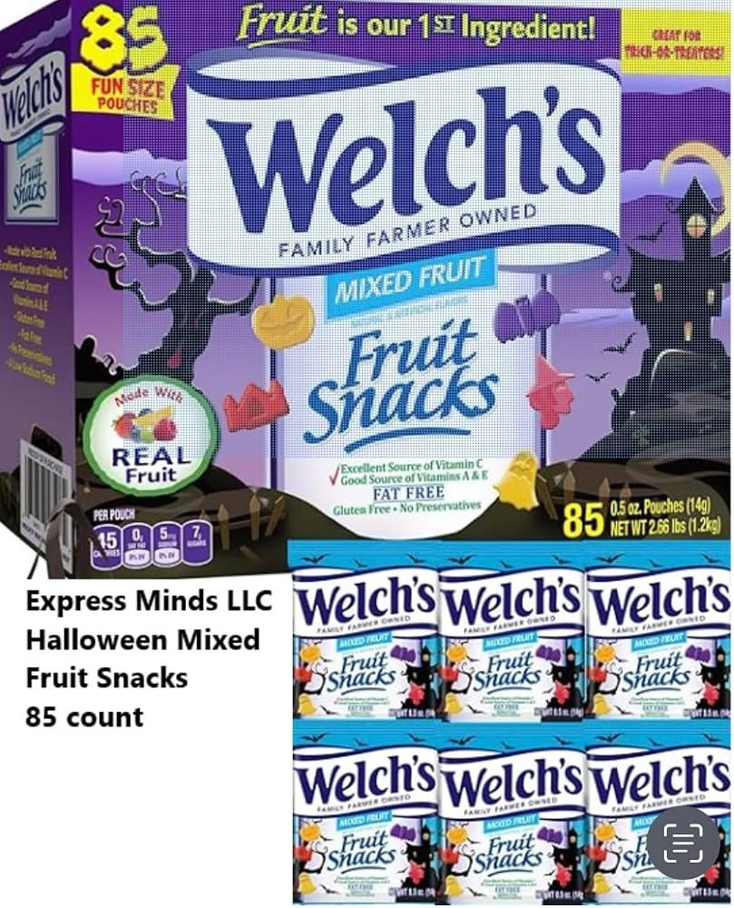Welchz Mixed Fruit Snacks | Individually Wrapped Assorted Snacks for Kids & Adults | (85 Pouches ... | Amazon (US)
