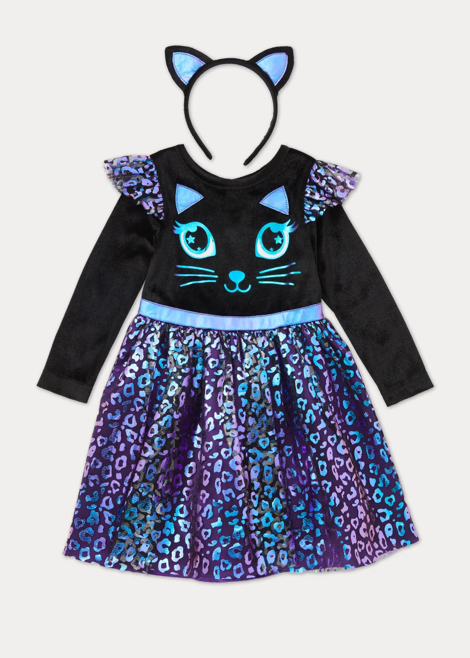 Kids Purple Cat Witch Fancy Dress Costume (9mths-5yrs) | Matalan (UK)
